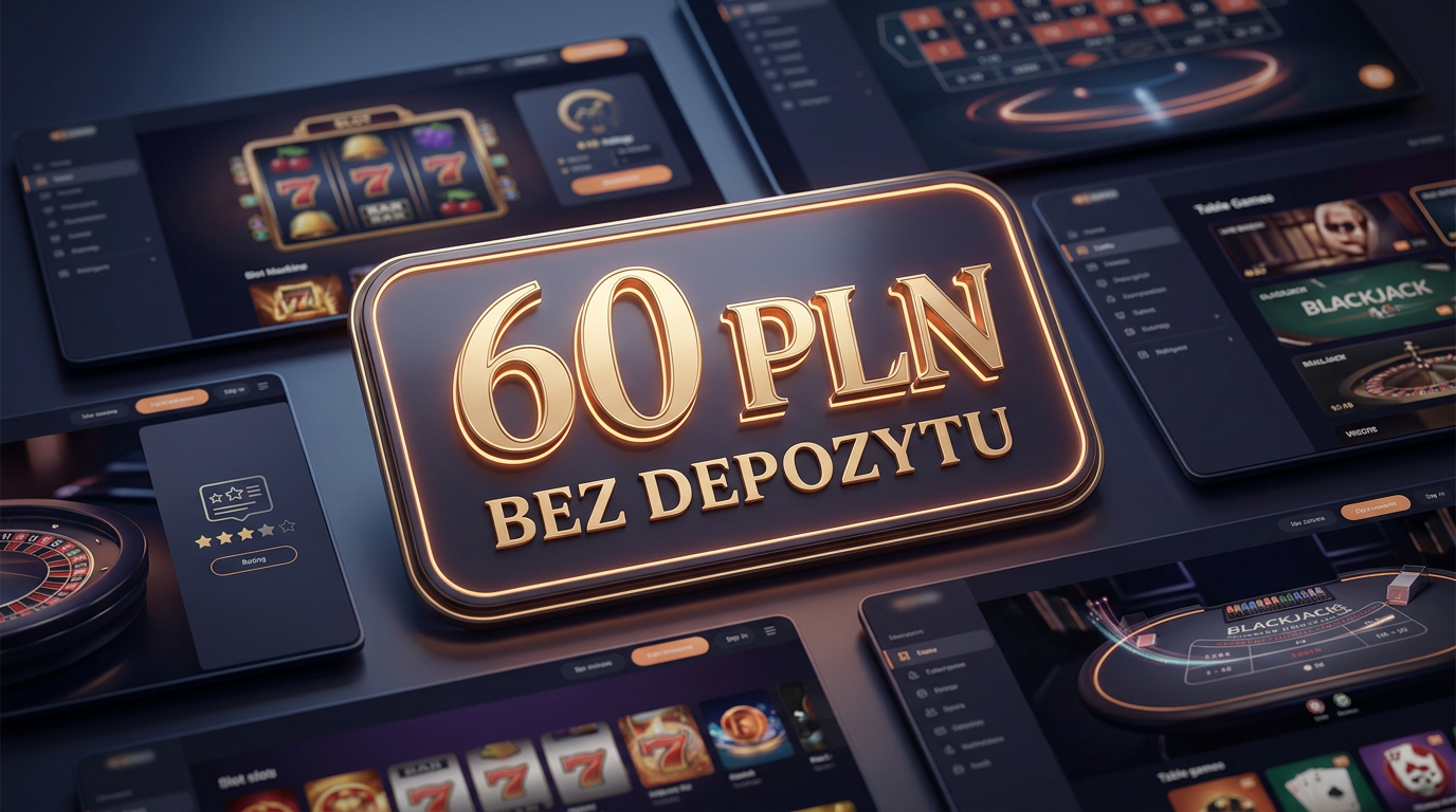 60 zł bez depozytu za rejestrację 2026 – Ranking Kasyn